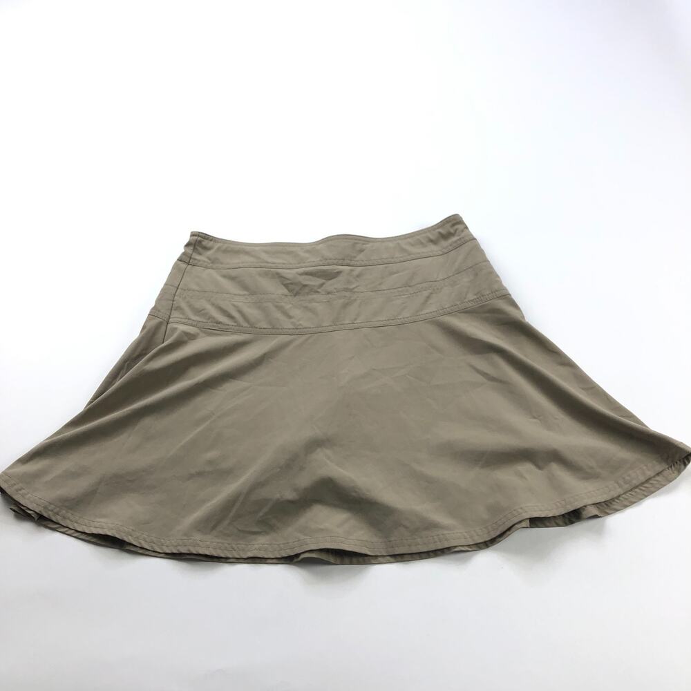 Athleta Everyday Skort 2 (Fits 28In) Zip Lined Mini 4" Shorts Skirt Brown 983365